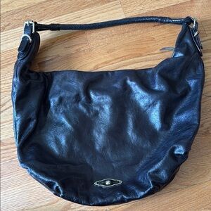 Black Elliott Lucca Leather Hobo Bag